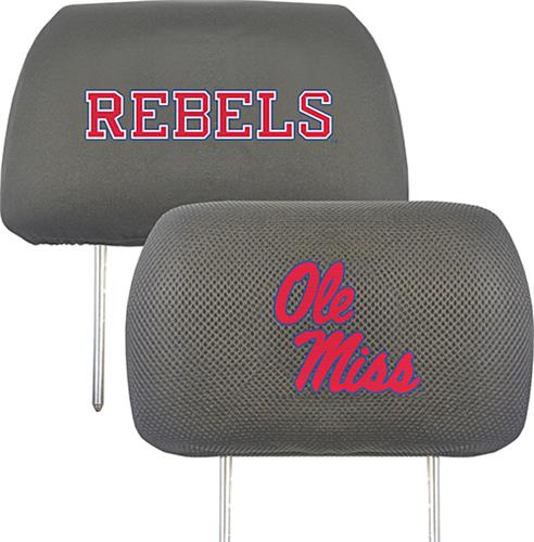 Fan Mats Univ of Mississippi Head Rest Cover (set)