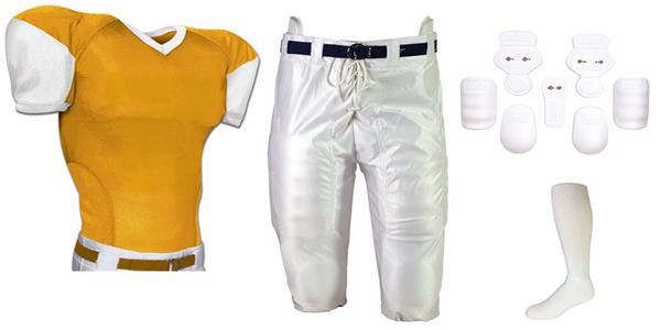 Youth Mesh Football Jersey & Pants Pad Kit - Football Equipment and Gear