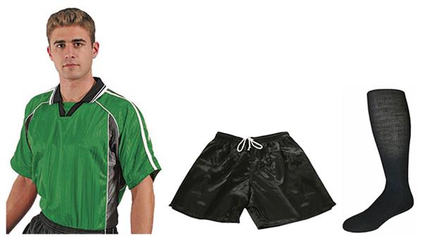 Epic Mens Soccer Referee Jersey Shorts Sock Kit