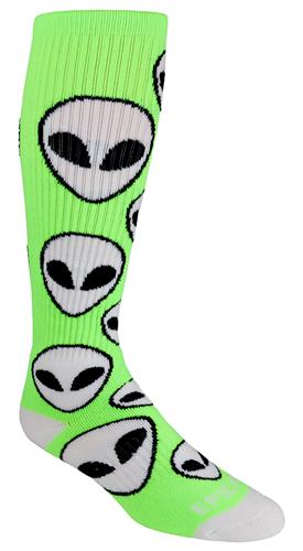 ALIENS EVERYWHERE - Cute Novelty Fun Design Knee-High Socks (1-Pair)