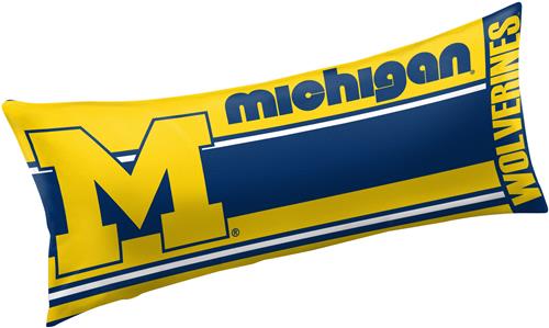 Northwest NCAA Michigan Seal Body Pillow