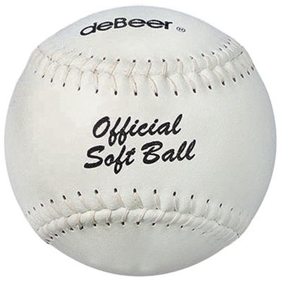 deBeer 16" Specialty Flat Seam Leather Softballs