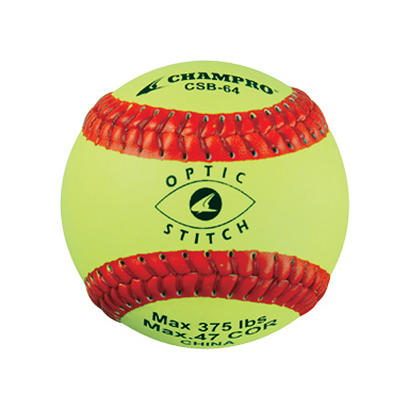 E13573 Champro CSB64 Optic Stitch SoftballsSet of 2