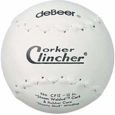 6 Balles De Softball DeBeer Official Clincher F12 12 Pouces Neuves