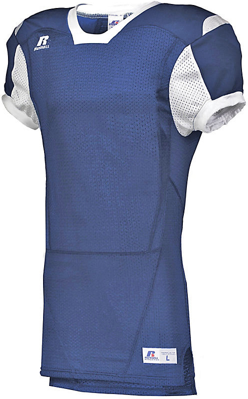 E135867 Russell Color Block Football Game Jersey S6793M