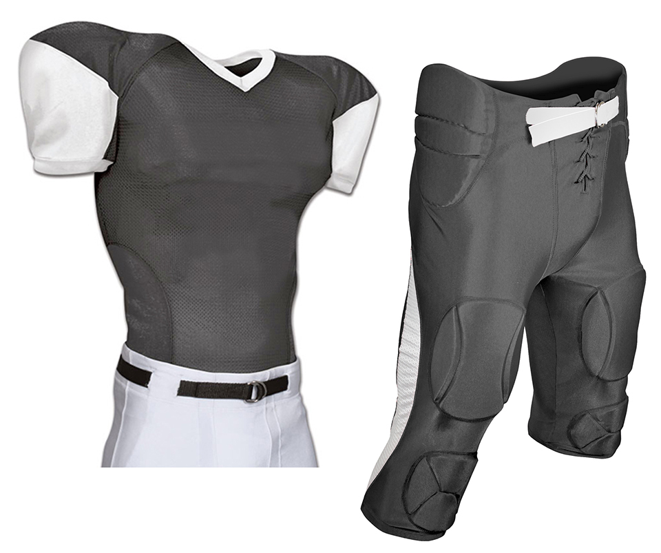 E136029 Adult & Youth Mesh Football Jersey & Integrated Pants Kit