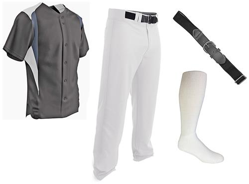 Adult Youth Baseball Jersey Pant Belt Sock Kit