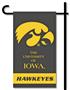 NCAA Iowa Mini Garden Flag w/Pole
