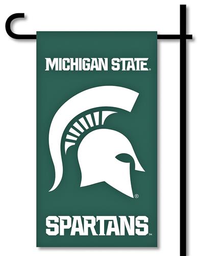 NCAA Michigan State Mini Garden Flag w/Pole