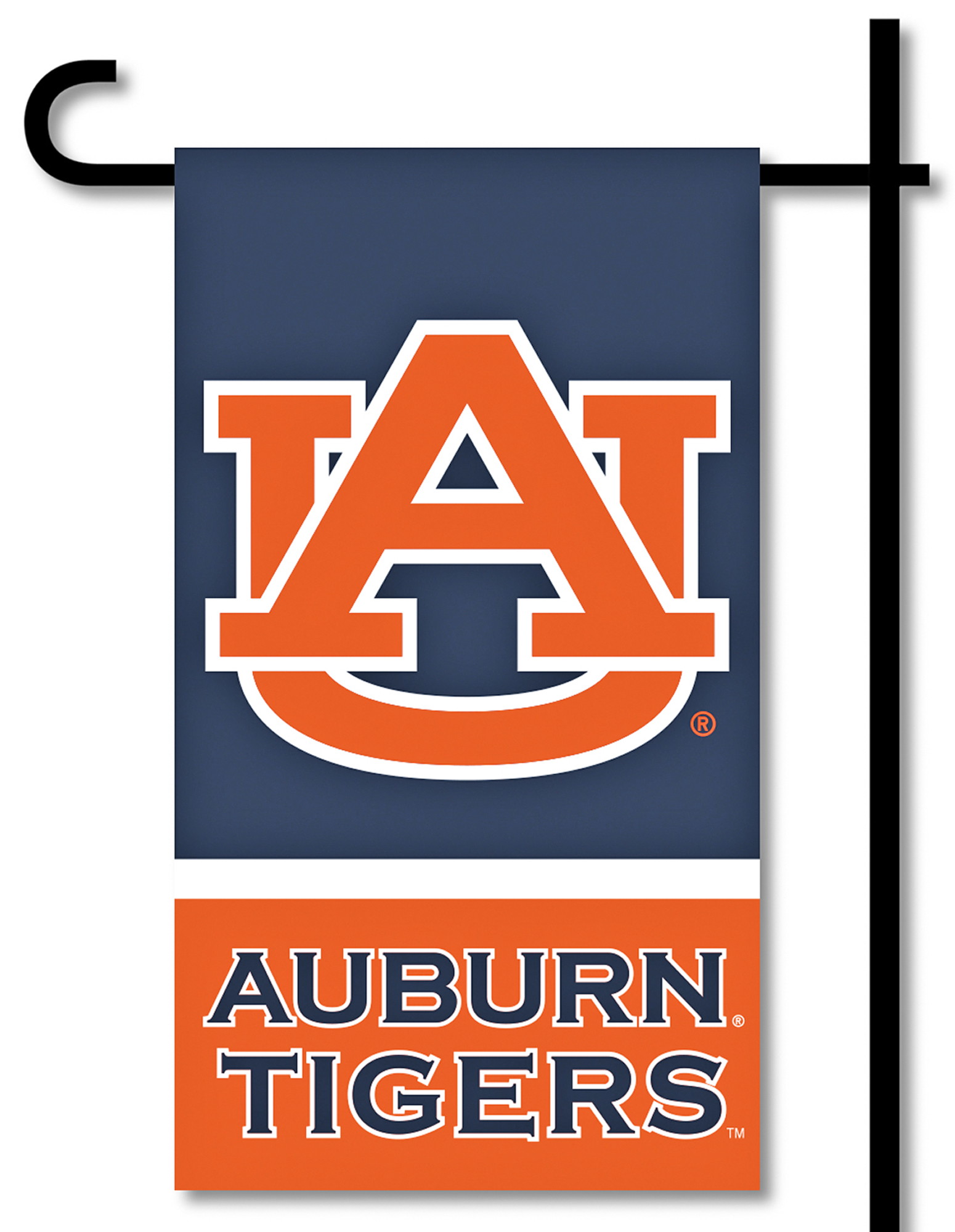 E136264 NCAA Auburn Mini Garden Flag w/Pole