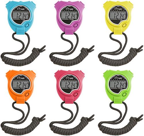Champion Stopwatch Set of 6 Neon Colors