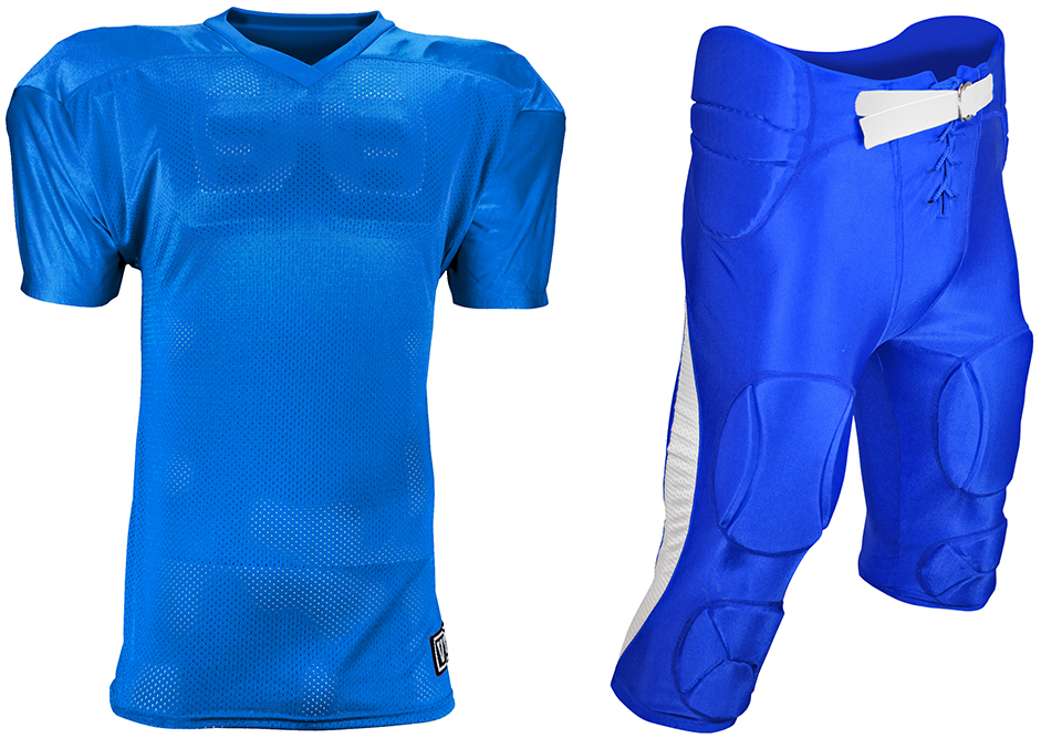 E136399 Adult Dazzle Football Jersey & Pants KIT