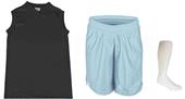 Womens V-Neck Jersey 5" Athletic Shorts Sock KIT Womens V-Neck Jersey 5" Athletic Shorts Sock KIT