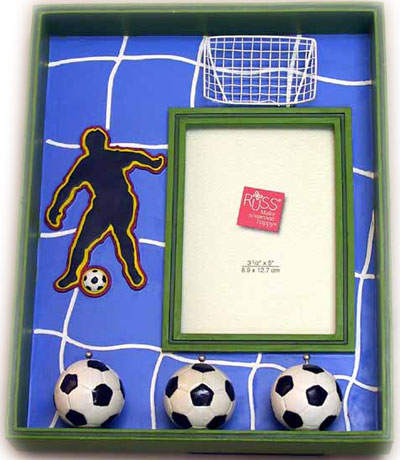 Picture Frame w/Soccer Balls CLOSEOUT