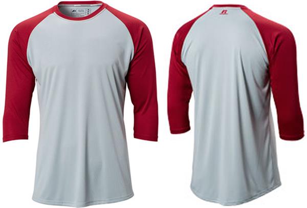 Wire2Wire Men's 3/4 Length Sleeve Baseball Compression Shirt