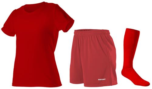 Womens All Sports Jersey Tee 5" Shorts & Sock KIT