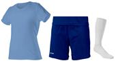 Womens All Sports Jersey Tee 5" Shorts & Sock KIT Womens All Sports Jersey Tee 5" Shorts & Sock KIT