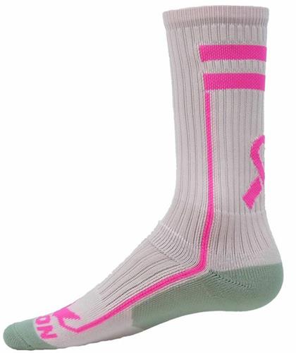 Size 10-13 Cancer Awareness Crew Socks