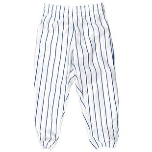 Youth Pull-Up Baseball Pants (YM - White w/Royal,Navy -Pinstripes) 