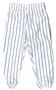 Youth "YM & YL" White (w/Royal,Navy -Pinstripes) Pull-Up Baseball Pants