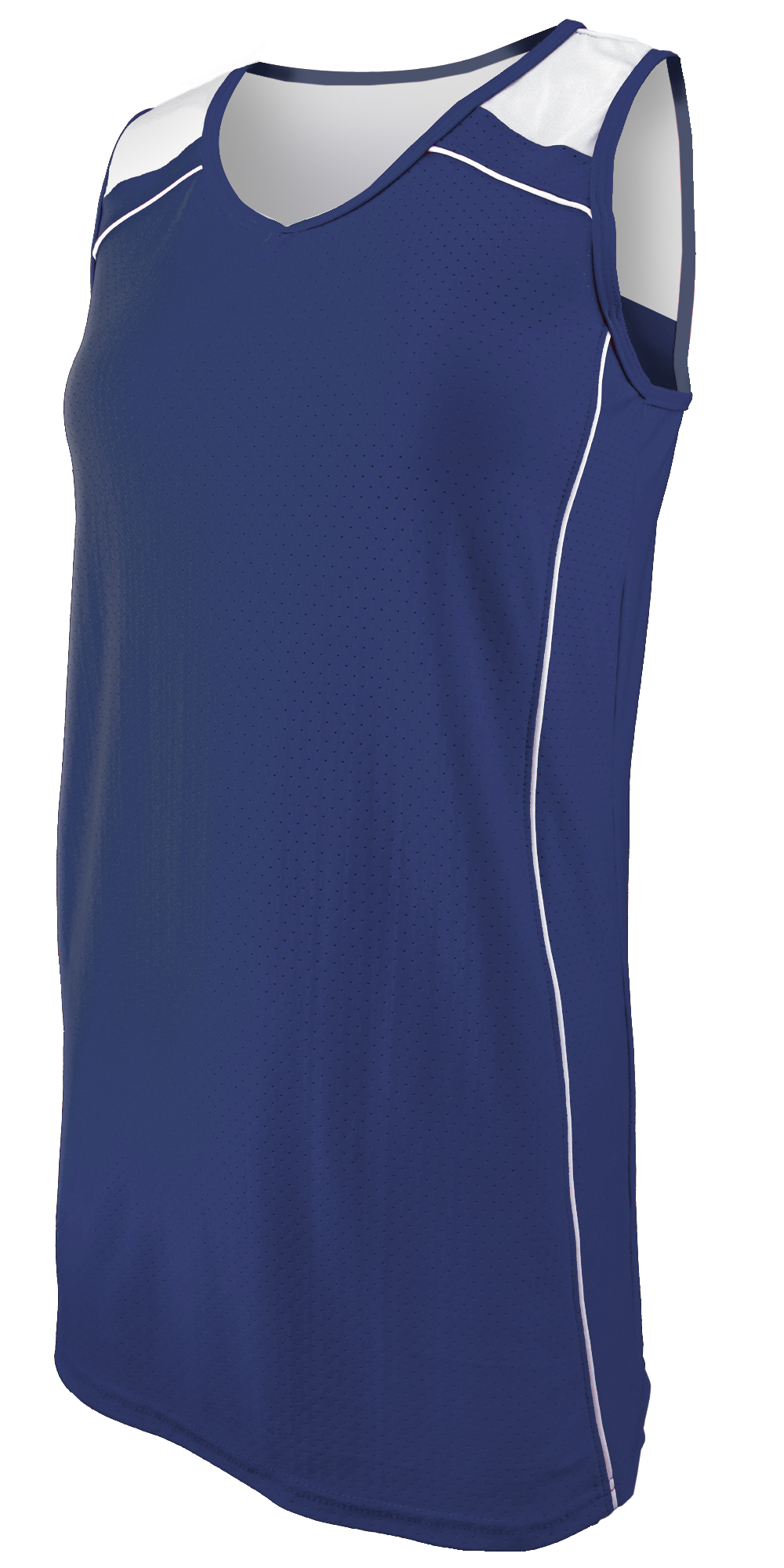 E137016 Womens W2XL Cooling VNeck RacerBack Sleeveless Softball