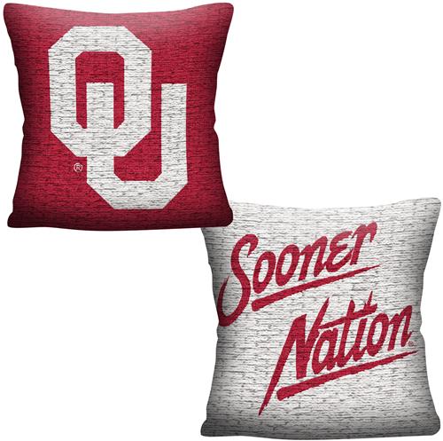 Northwest NCAA Oklahoma Invert Woven Pillow