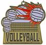 Epic 2.5" Sport Burst Gold Volleyball Award Medals