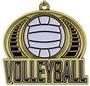 Epic 2" Sports Journey Gold Volleyball Award Medals