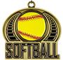 Epic 2" Sports Journey Gold Softball Award Medals