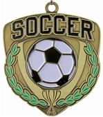 Epic 2.5" Sport Shield Gold Soccer Award Medals