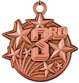 Epic 2 1/4" Shooting Star Place Medals Epic 2 1/4" Shooting Star Place Medals