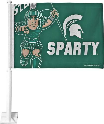 Rico NCAA Michigan State Spartans 2 Side Car Flag