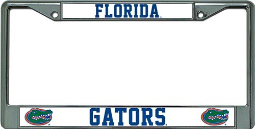 NCAA Florida Gators Chrome License Plate Frame