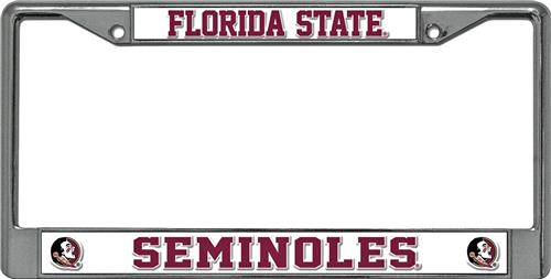 Rico NCAA Florida State Chrome License Plate Frame