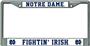 Rico NCAA Notre Dame Chrome License Plate Frame