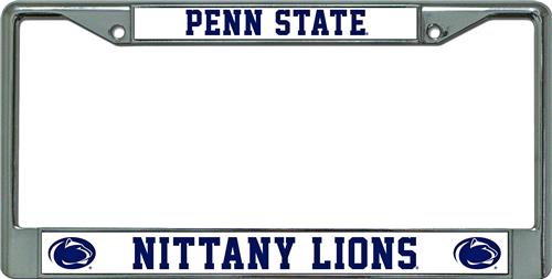 Rico NCAA Penn State Chrome License Plate Frame