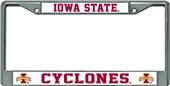 Iowa State Cyclones Chrome License Plate Frame Iowa State Cyclones Chrome License Plate Frame