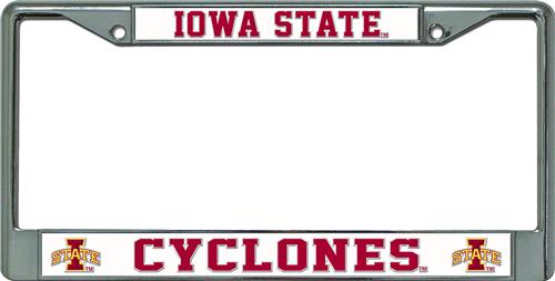 Iowa State Cyclones Chrome License Plate Frame
