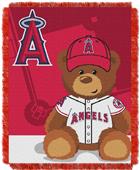 Northwest MLB LA Angels Field Bear Baby Throw Northwest MLB LA Angels Field Bear Baby Throw