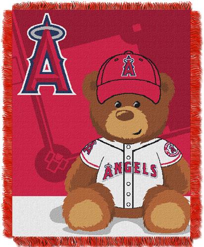 Northwest MLB LA Angels Field Bear Baby Throw