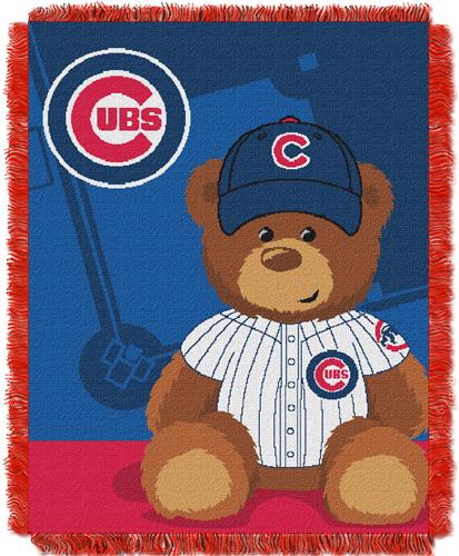 Northwest MLB Chicago Field Bear Baby Throw