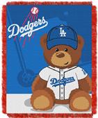 Northwest MLB LA Dodgers Field Bear Baby Throw Northwest MLB LA Dodgers Field Bear Baby Throw