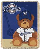 Northwest MLB Milwaukee Field Bear Baby Throw Northwest MLB Milwaukee Field Bear Baby Throw