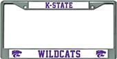 Kansas State Wildcats Chrome License Plate Frame Kansas State Wildcats Chrome License Plate Frame