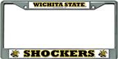 Wichita State Shockers Chrome License Plate Frame Wichita State Shockers Chrome License Plate Frame