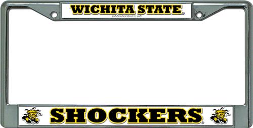Wichita State Shockers Chrome License Plate Frame