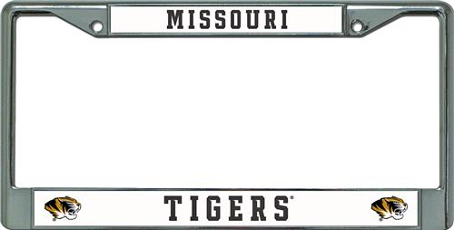 NCAA Missouri Tigers Chrome License Plate Frame