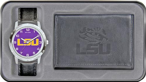 Rico NCAA LSU Tigers Combo Wallet Watch Set