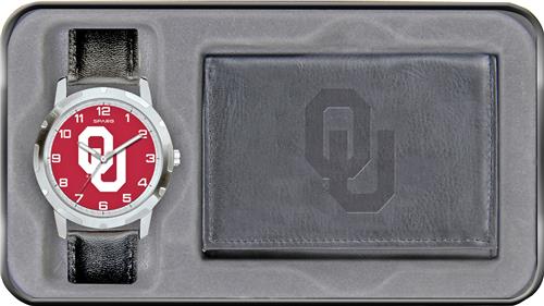Rico NCAA Oklahoma Sooners Combo Wallet Watch Set