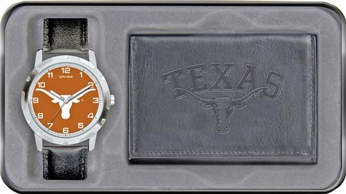 Rico NCAA Texas Longhorns Combo Wallet Watch Set